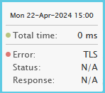 HTTP Server Hover Showing an error- Day view