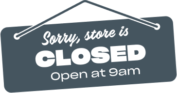 Closed sign for business hours